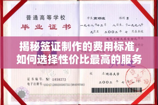 仁怀揭秘签证制作的费用标准，如何选择性价比最高的服务？
