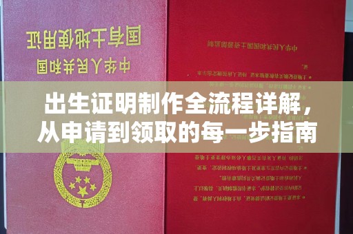 仁怀出生证明制作全流程详解，从申请到领取的每一步指南