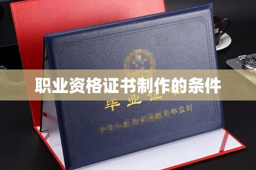 仁怀职业资格证书制作的条件
